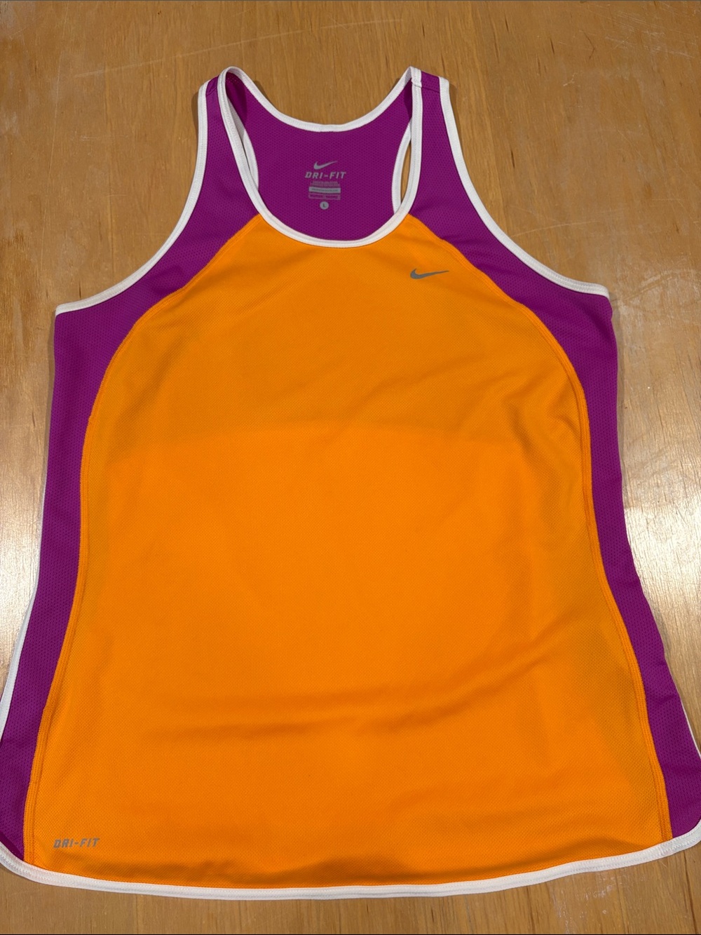Nike Women’s Dri-FIT Orange & Purple Athletic Tank